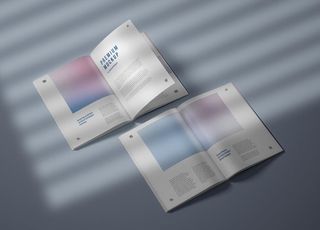 高端商务画册手册光影样机 图片