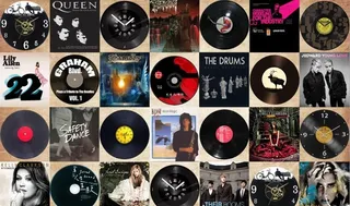 复古怀旧唱片装饰酒吧背景墙图片