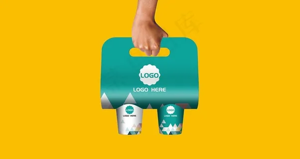 手提纸杯套样机图片