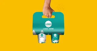 手提纸杯套样机图片