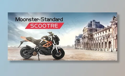 电动摩托车国外海报图片