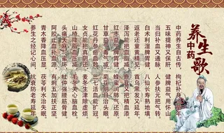 中药养生歌图片