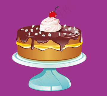 巧克力矢量圆柱蛋糕图片