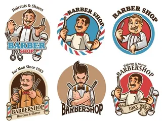 通理发师标签图片