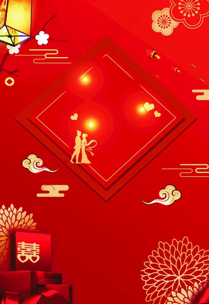 红色喜庆海报图片
