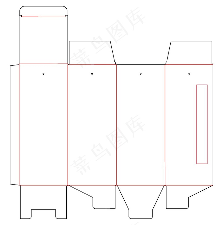 开窗盒刀版图图片