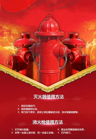 灭火器使用方法图片
