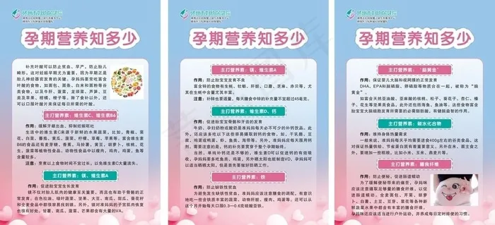 孕期营养知多少图片cdr矢量模版下载