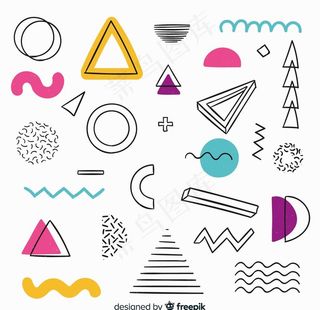 涂鸦手绘几何元素图片