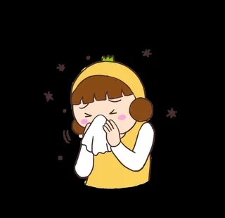 花粉过敏鼻炎打喷嚏图片