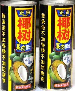 椰树果肉椰汁图片