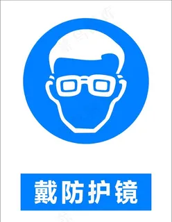 戴防护眼镜图片