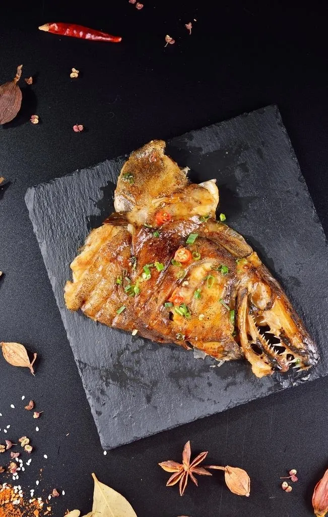 烤鸦片鱼头图片