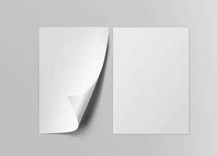 空白纸张样机图片