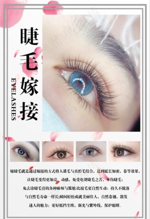 美睫嫁接图片