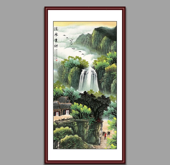 山水画图片(4724x9449)psd模版下载
