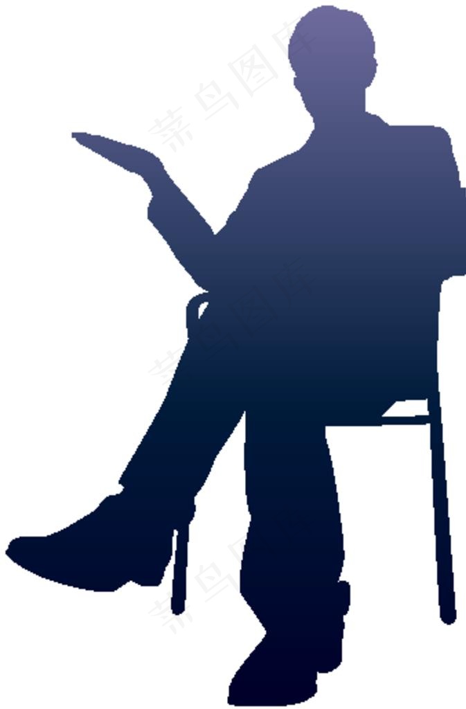 商业人物剪影图片