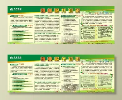 社区物业宣传栏图片 社区物业宣传栏图片
