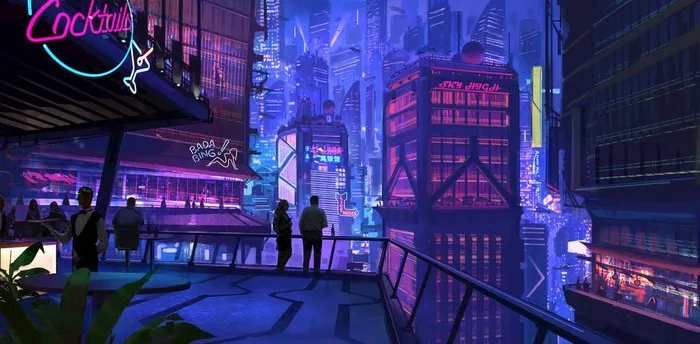 赛博朋克背景图片