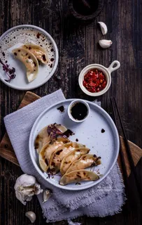 烤饺子图片 烤饺子图片