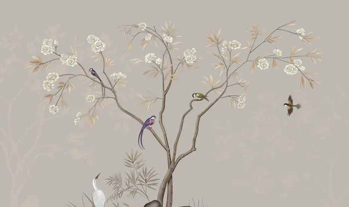 手绘花鸟 图片(9071x5669)psd模版下载