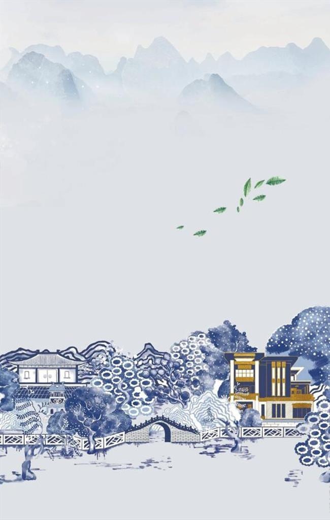 中国风背景图片(3543x5315)psd模版下载