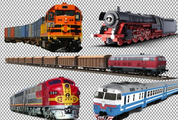 火车图片psd模版下载