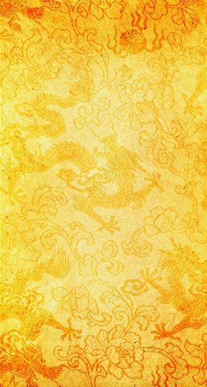 黄色龙纹背景图片