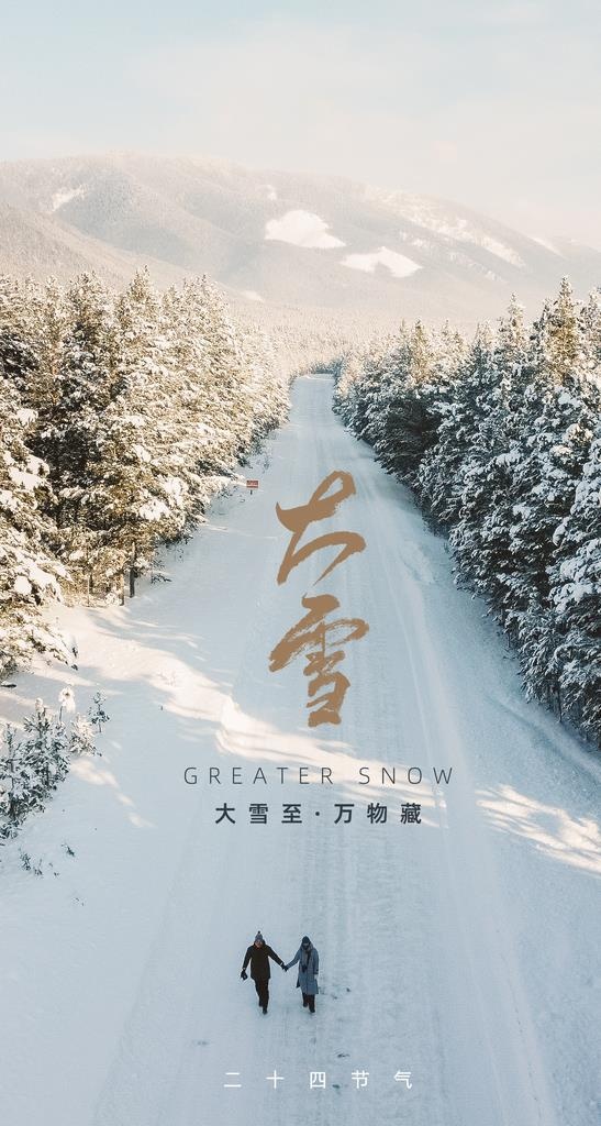 大雪海报图片(1509x2667)psd模版下载