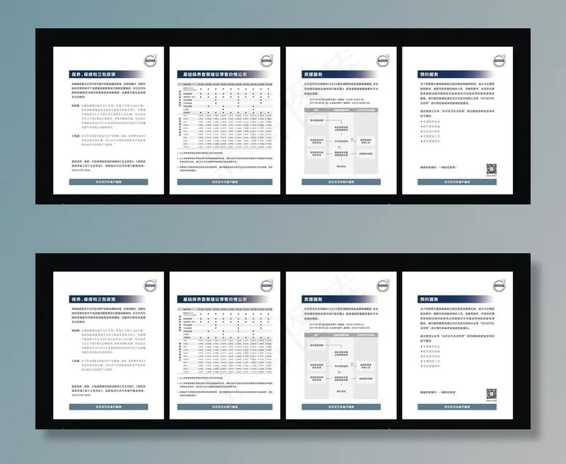 沃尔沃售后看板图片cdr矢量模版下载