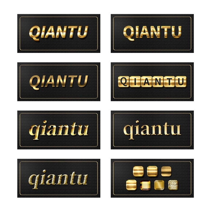 金属辅助字体效果图片