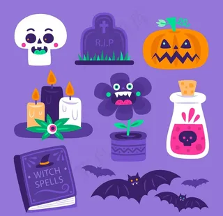 万圣节元素图片