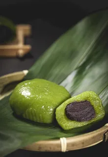 豆沙馅儿青团图片 豆沙馅儿青团图片