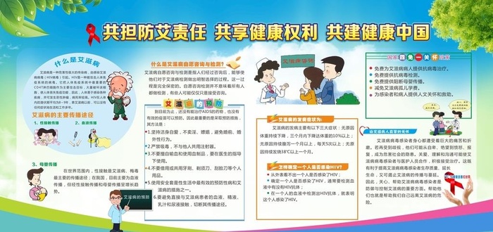 艾滋病宣传栏图片cdr矢量模版下载