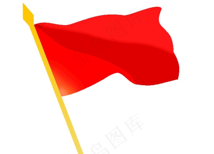 红旗  小旗子图片psd模版下载