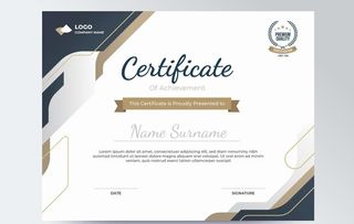 高档证书模板矢量图片