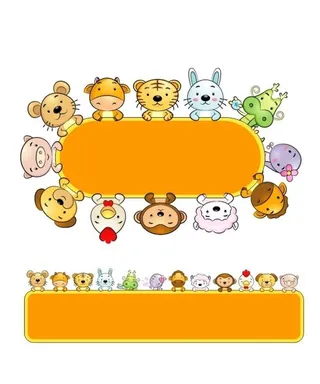 卡通十二生肖图片