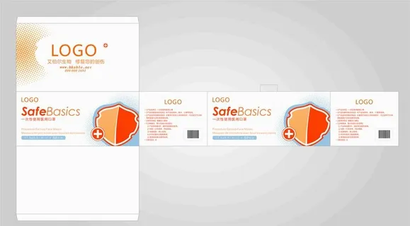 口罩包装图片