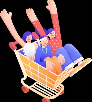 C4D卡通人物场景图片