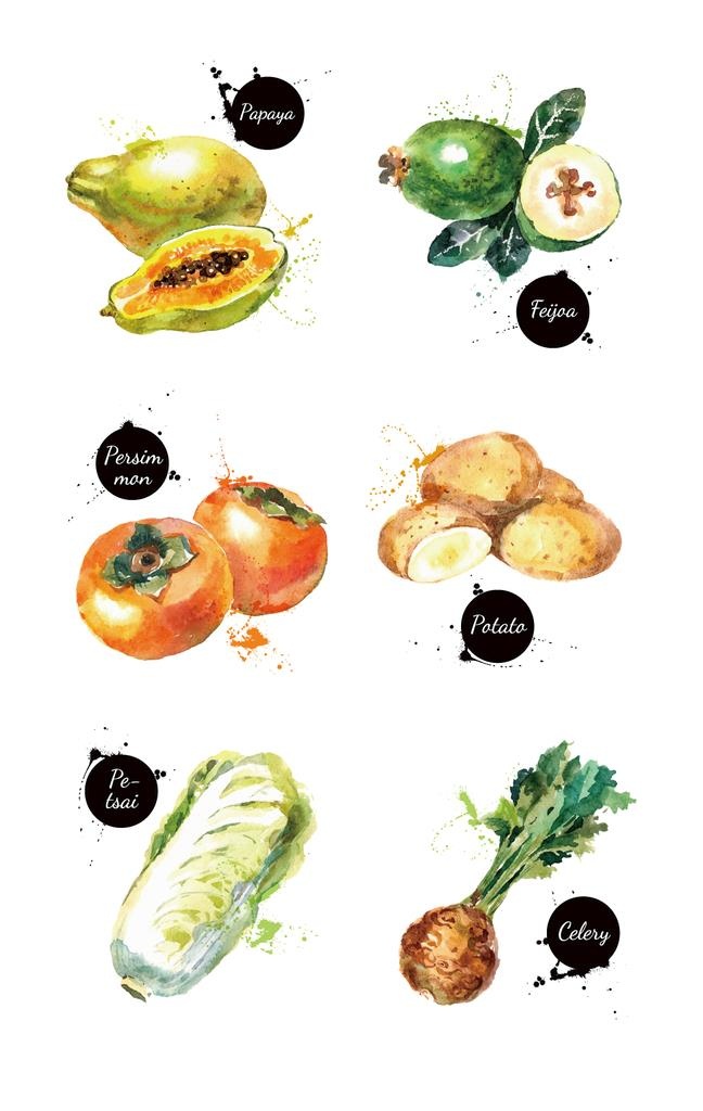 手绘蔬菜水果图片