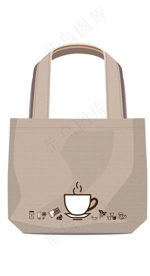 帆布包咖啡图案设计图片