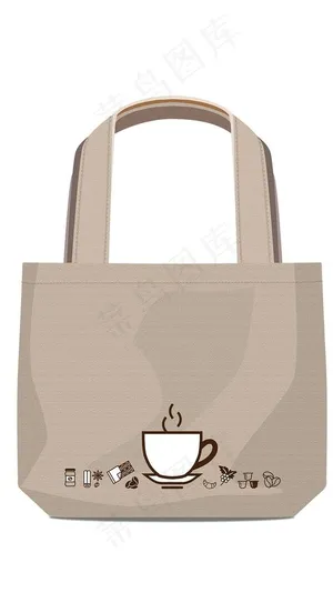 帆布包咖啡图案设计图片