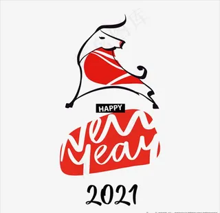 牛年春节元素图片