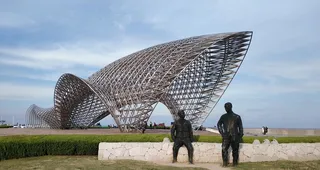 上海南汇嘴观海公园图片