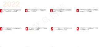 2022年日历图片