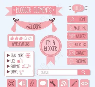 博客装饰元素图片