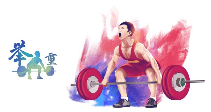 奥运项目举重图片(3547x2000)psd模版下载