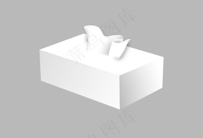 纸巾盒样机图片