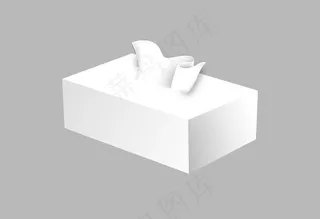 纸巾盒样机图片