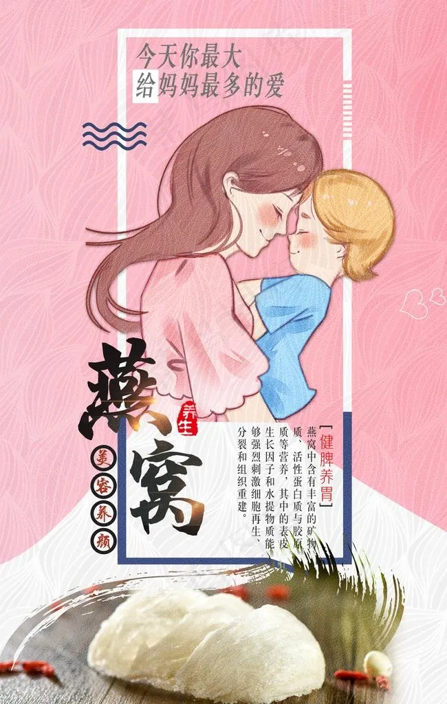 燕窝活动介绍图片psd模版下载